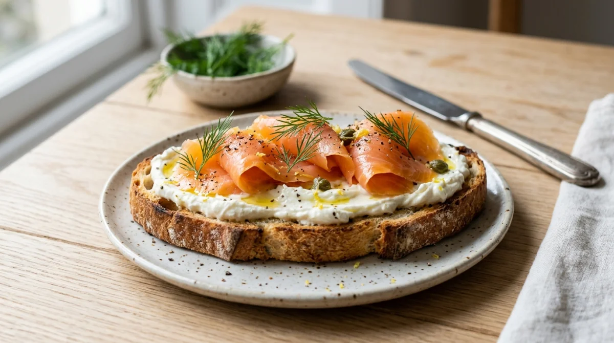 quel fromage frais avec saumon fumé